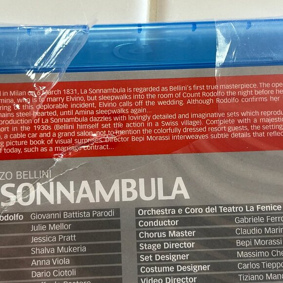 Blu-Ray Sealed La Sonnanambula Bellini Opera New In Packaging - Picture 4 of 9